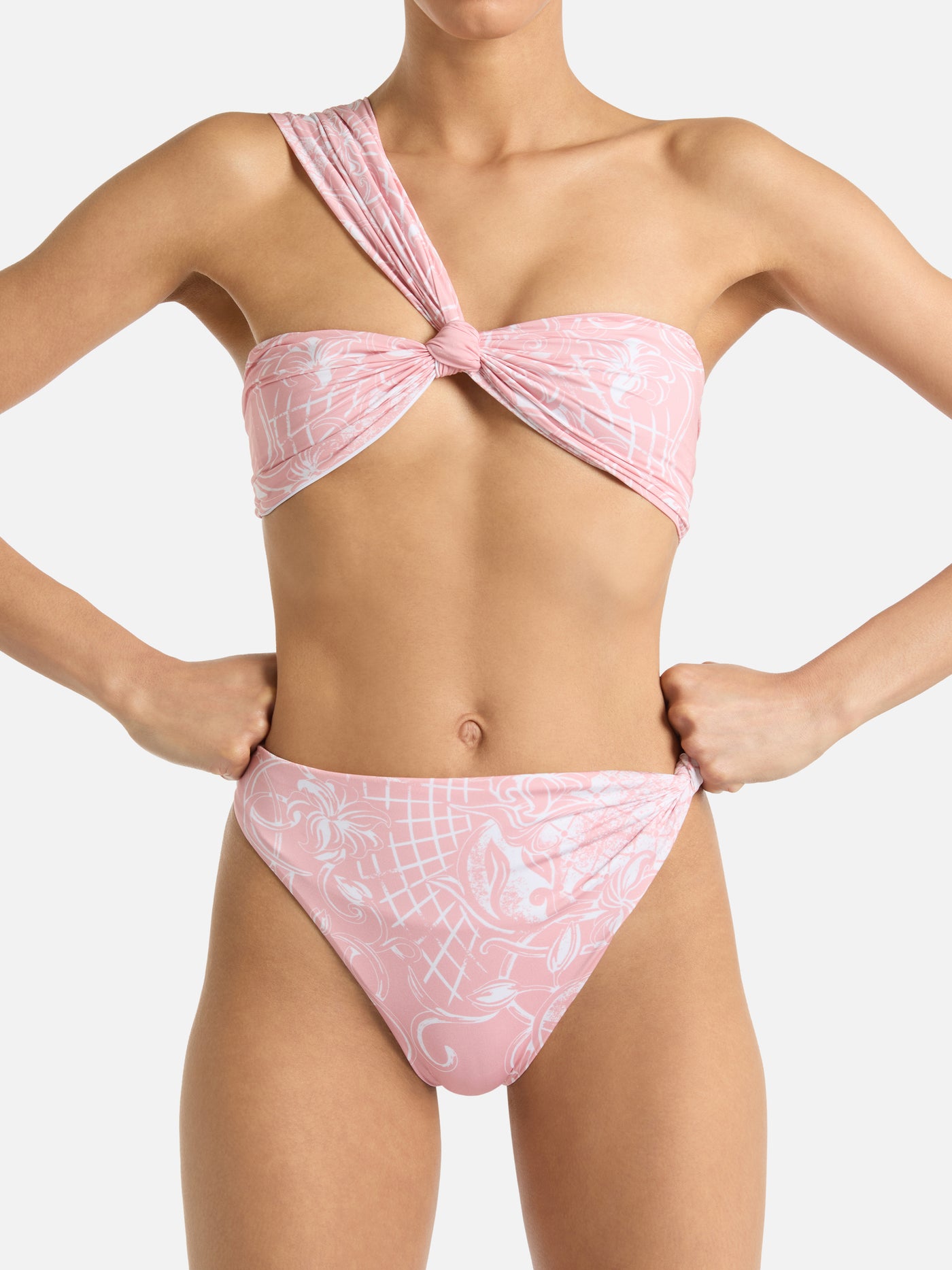Printed lycra swimsuit