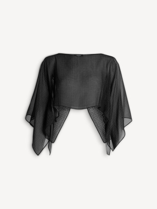 Monogram beach top in chiffon