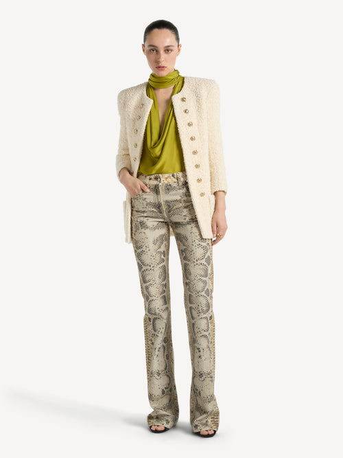 Jacket in bouclette tweed