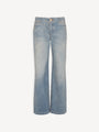 Diamond denim straight-fit jeans