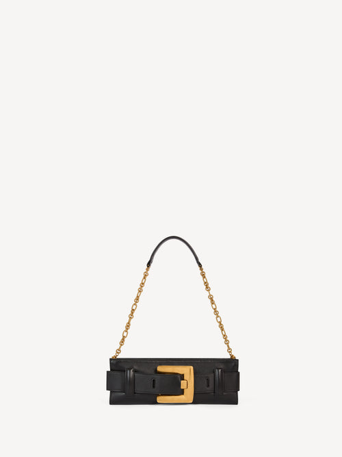 Anthem calfskin leather clutch