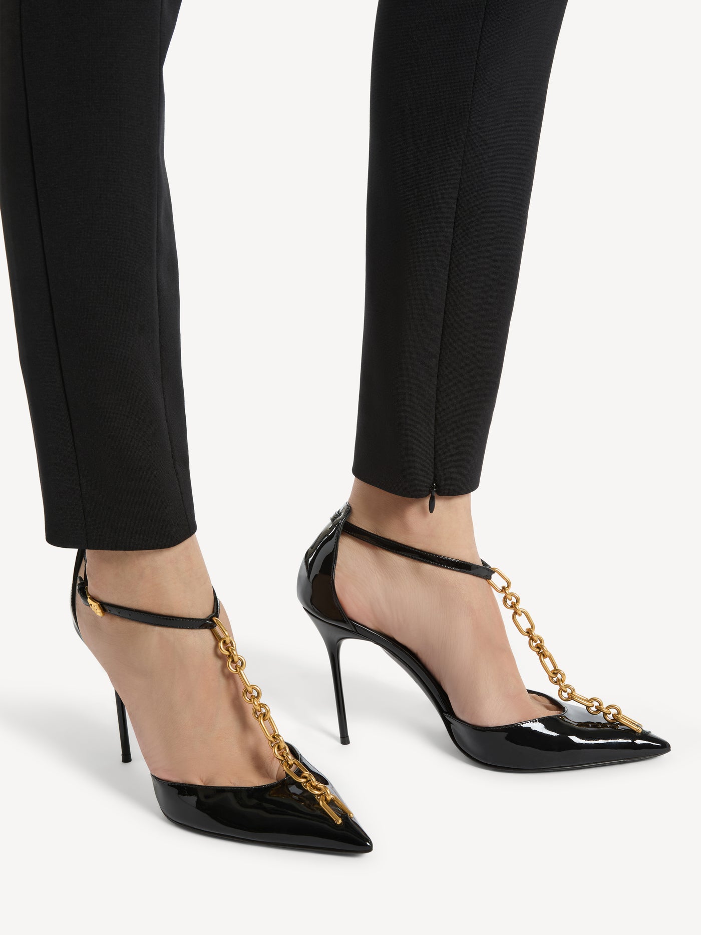 Sync patent leather stilettos