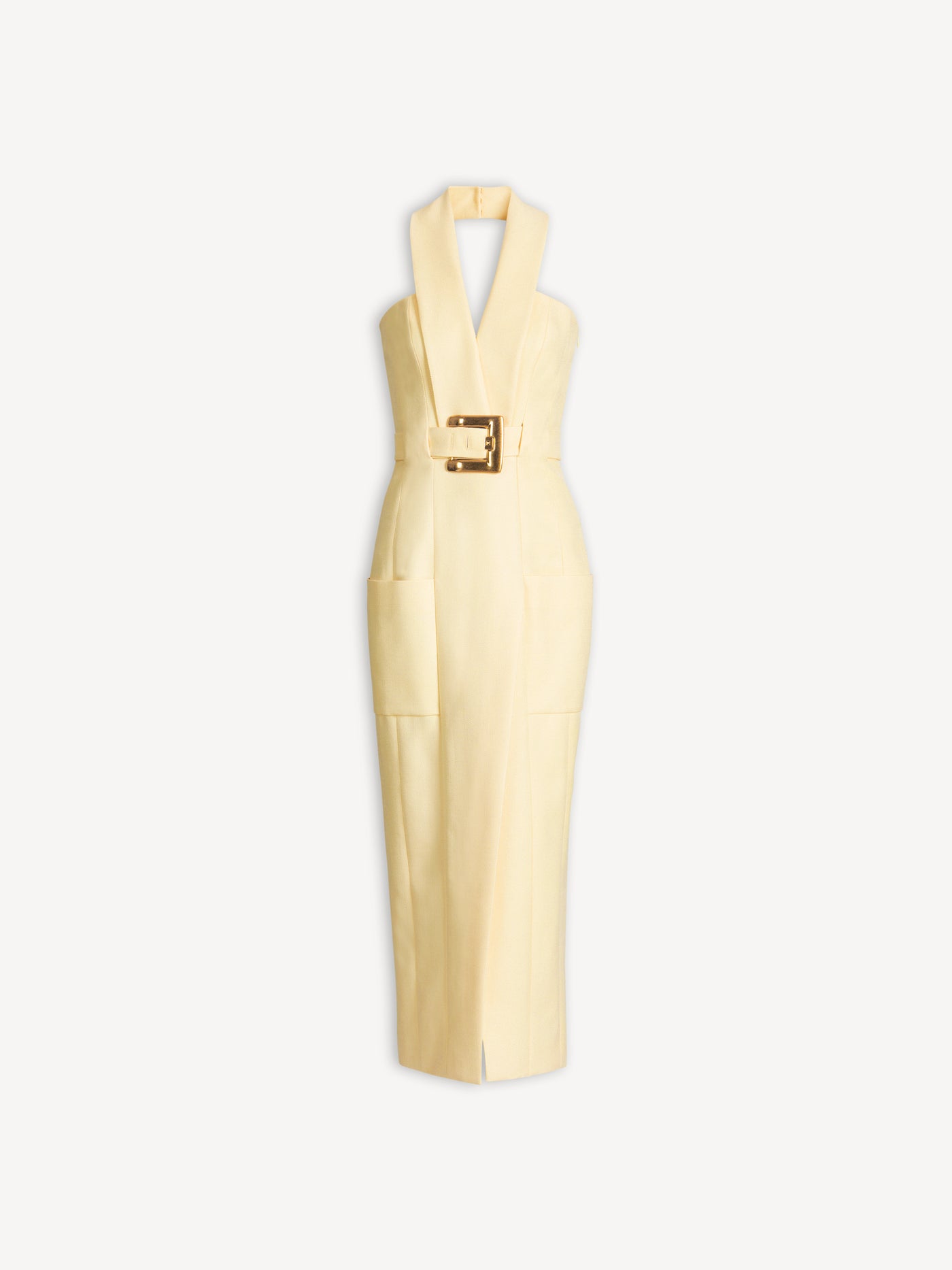 Long dress with belt