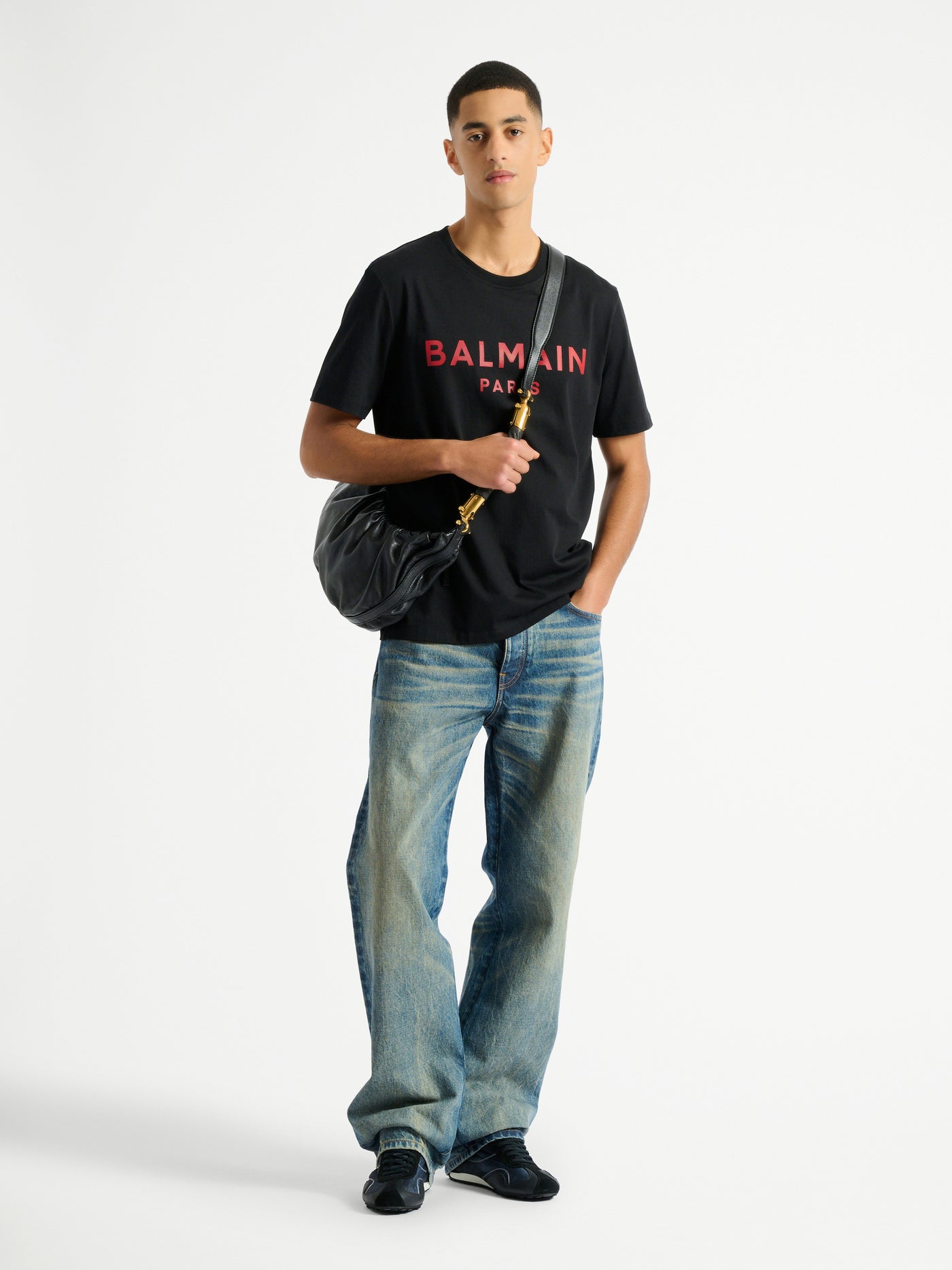 Printed Balmain Paris T-shirt