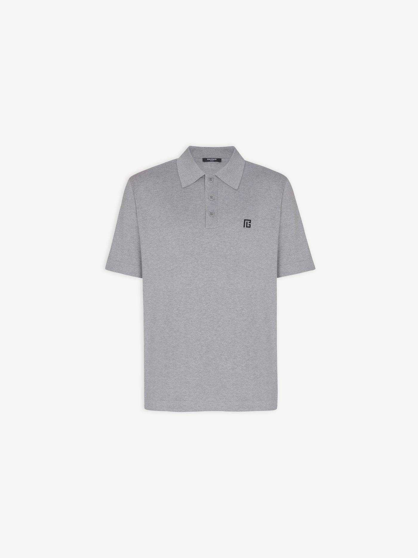 Embroidered cotton polo
