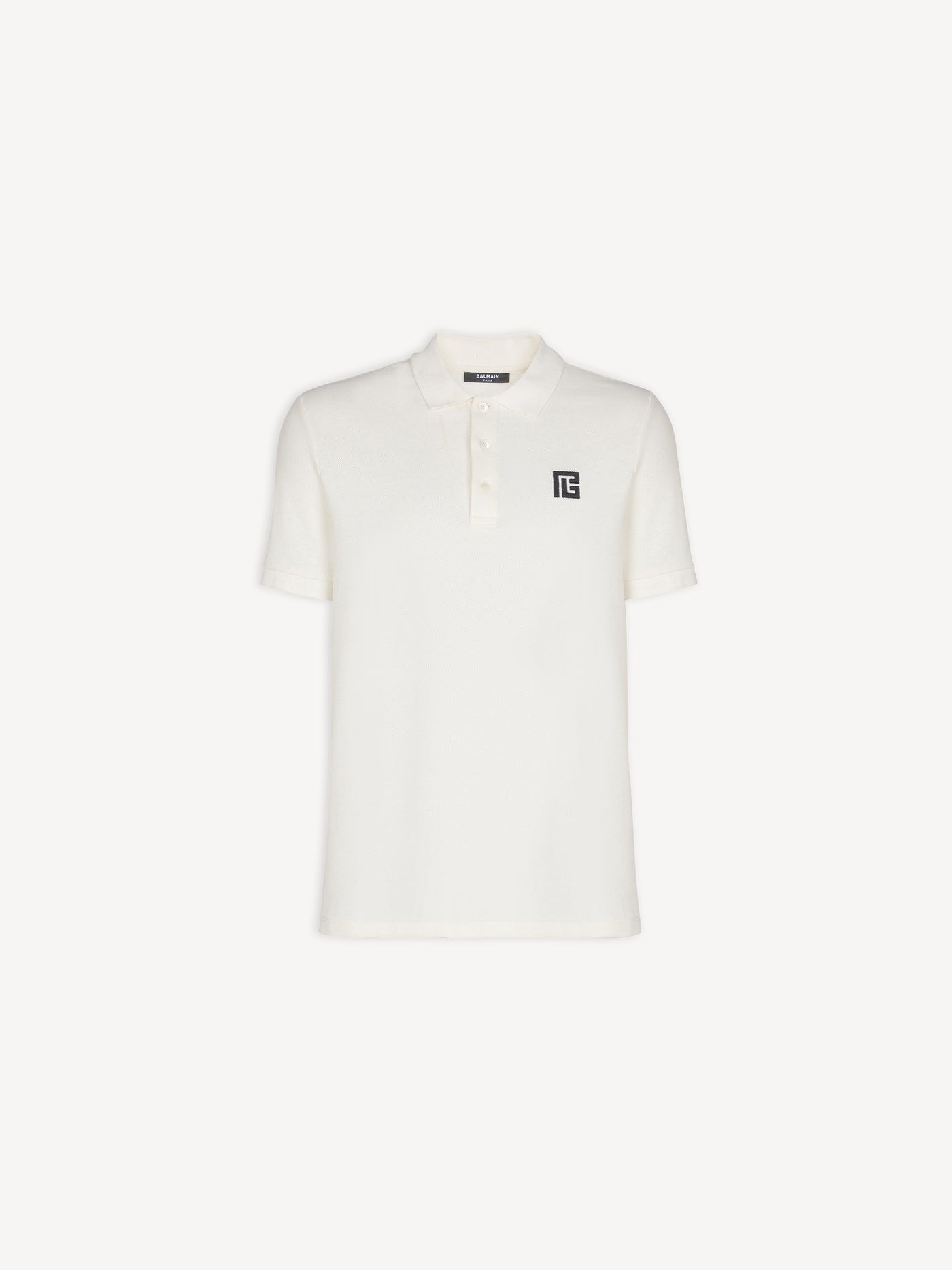 Embroidered cotton polo