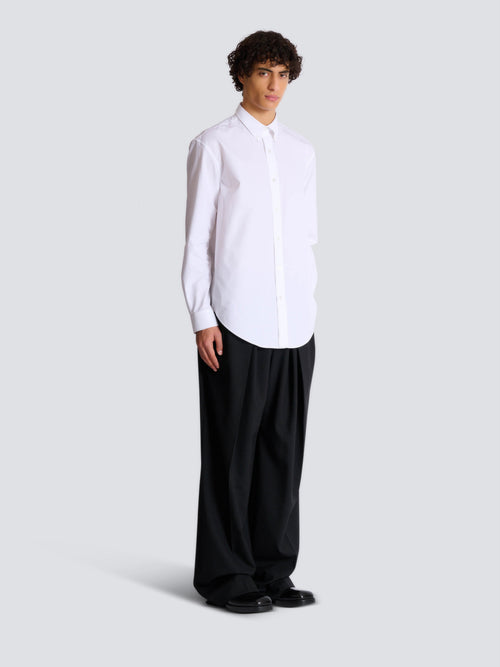 Cotton poplin shirt