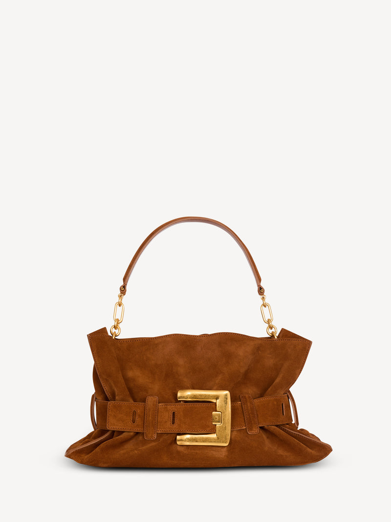 Anthem Medium suede leather bag