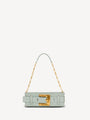 Anthem calfskin leather clutch
