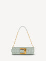 Anthem calfskin leather clutch