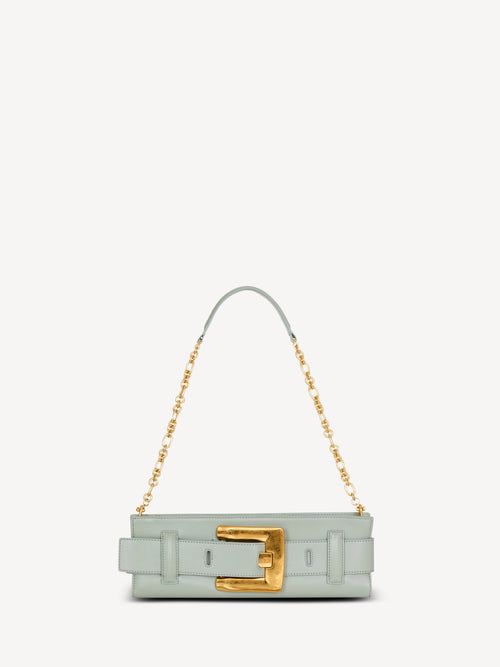 Anthem calfskin leather clutch