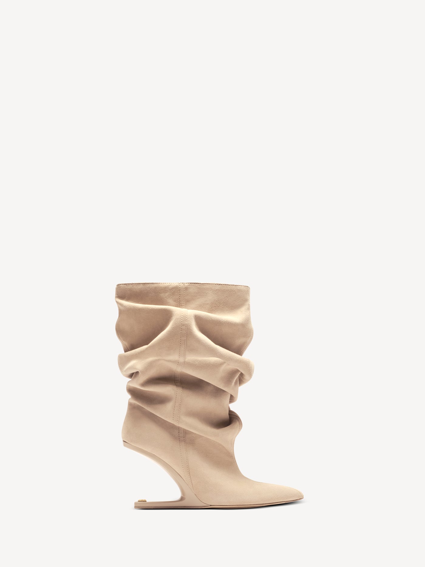 No Wedge suede ankle boots