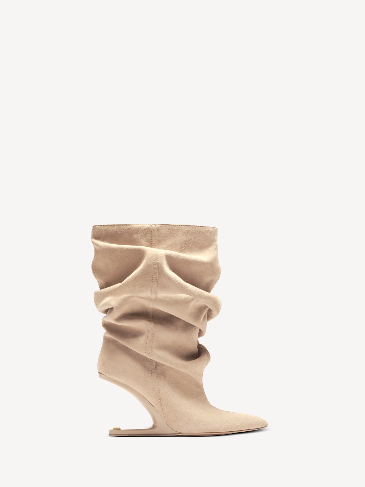 No Wedge suede ankle boots