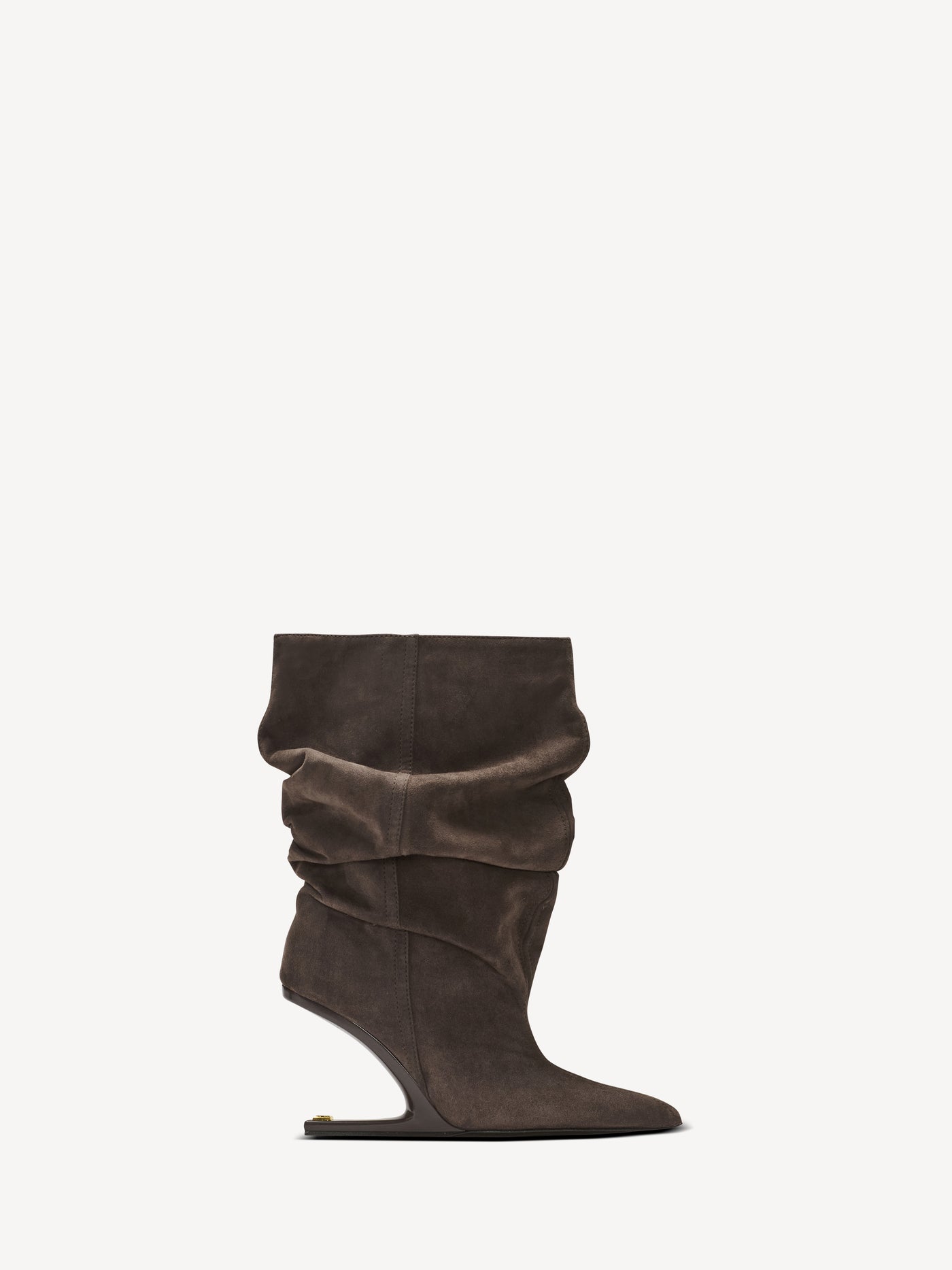No Wedge suede ankle boots