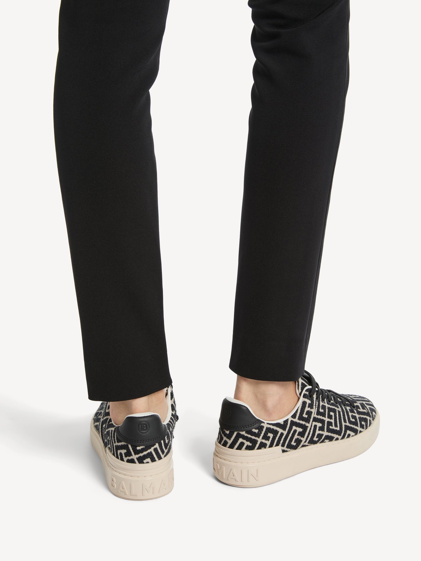 Monogram jacquard B-Court trainers