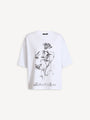 Printed Balmain Flower T-shirt