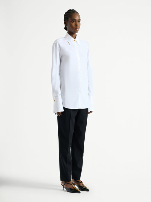 Cotton poplin shirt