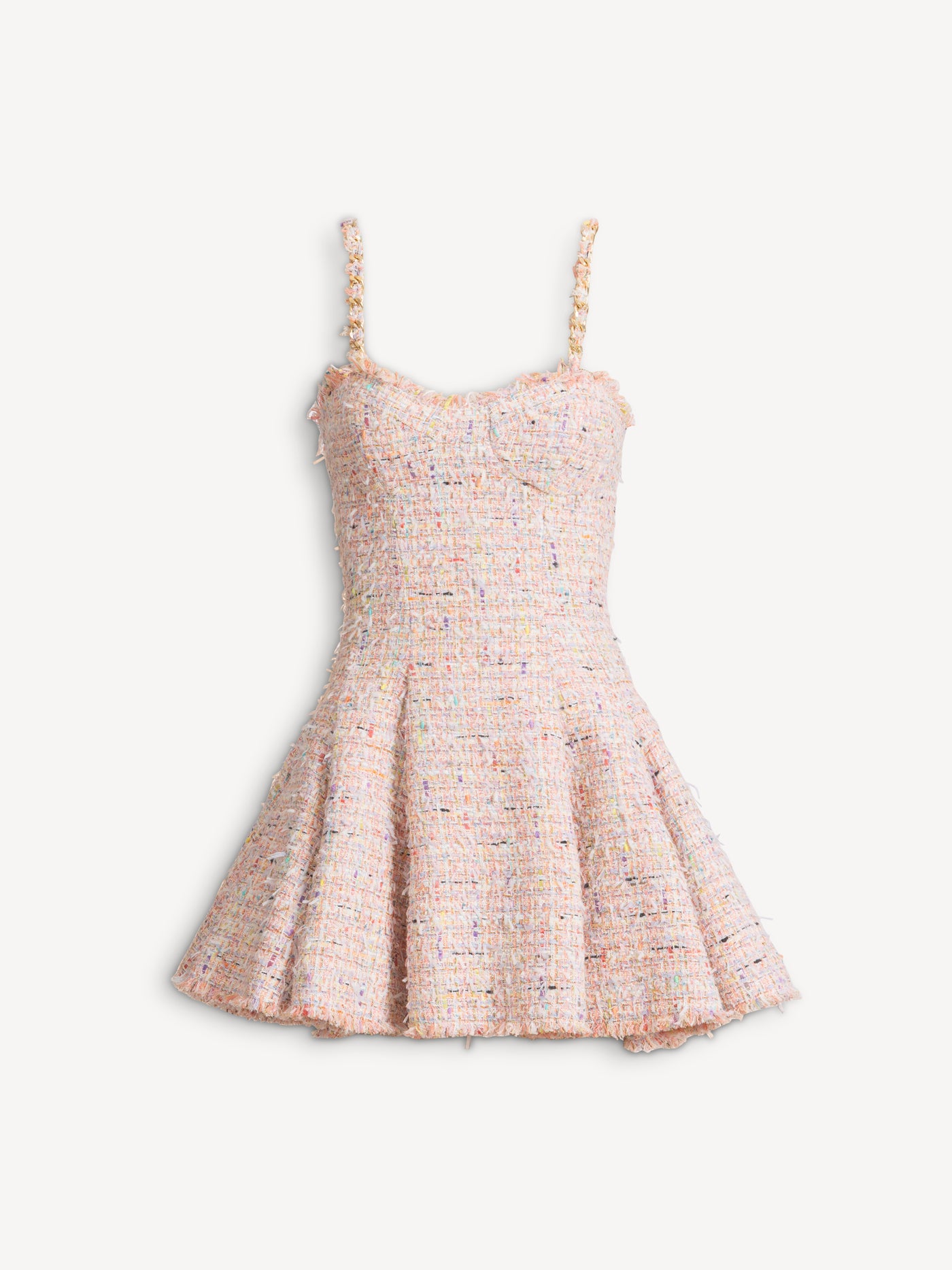 Flared tweed dress