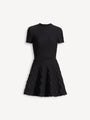 Flared knit dress