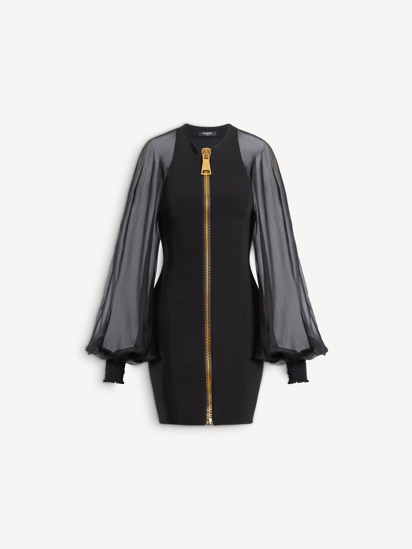 Short jersey and muslin dress