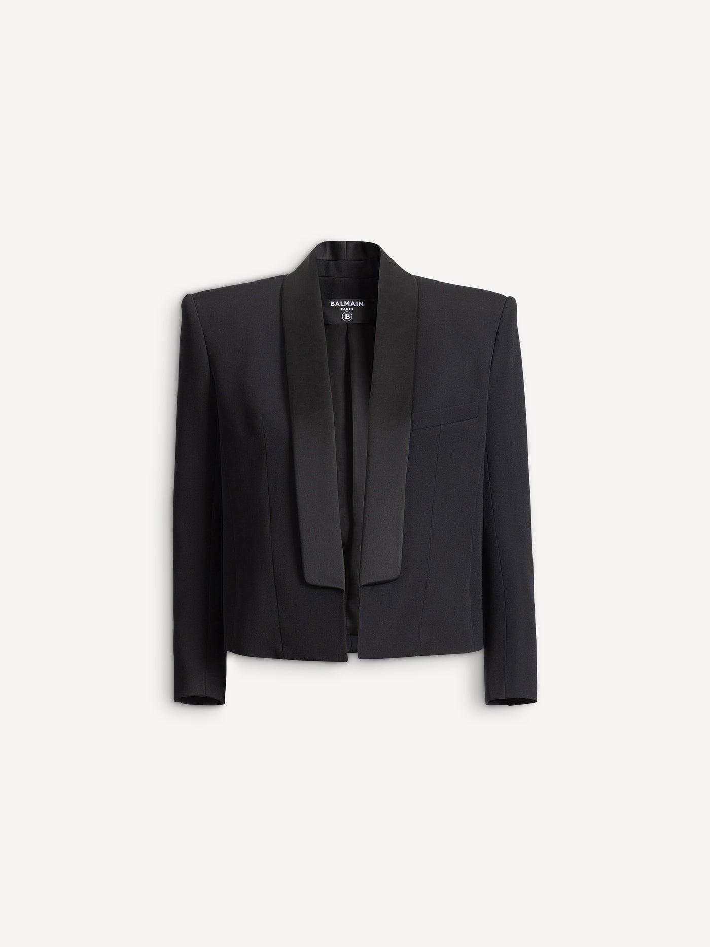 Cropped grain de poudre jacket