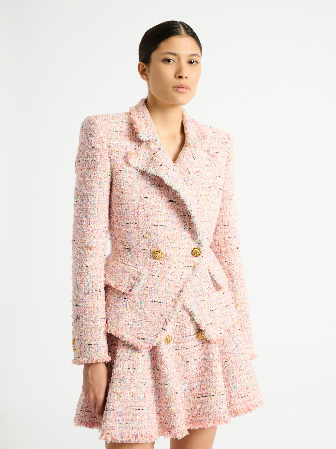 Tweed 2-button jacket
