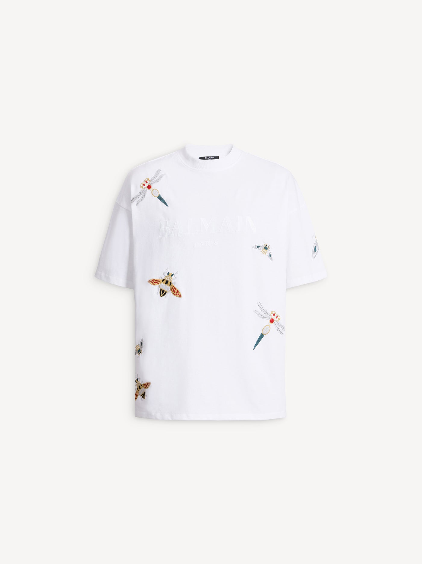 Embroidered Balmain Insect T-shirt