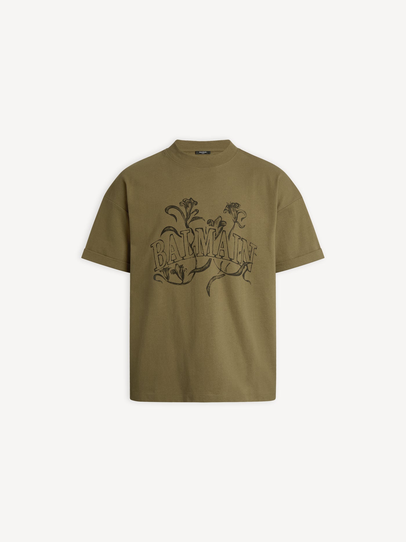Printed Balmain Bloom T-shirt
