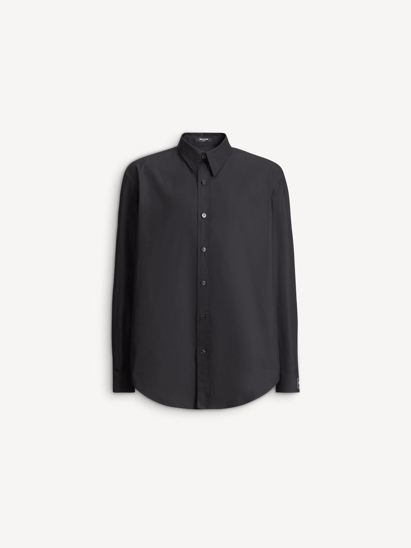 Camisa Balmain Paris de popelina de algodón