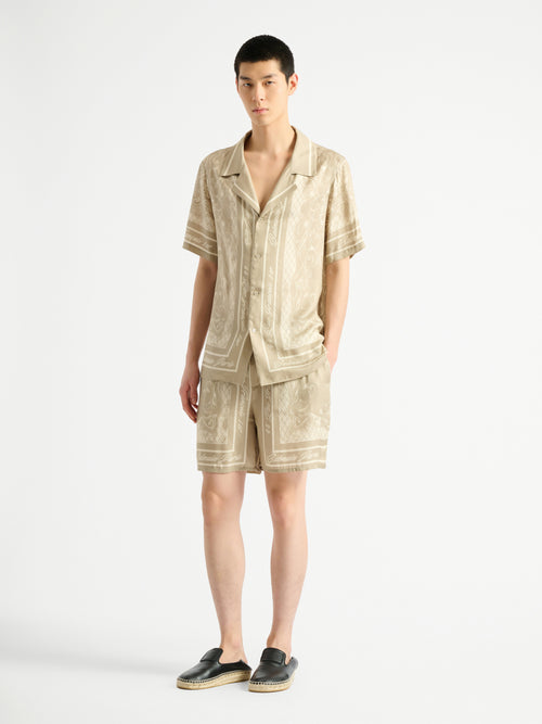 Printed Foulard pyjama shorts