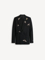 Embroidered wool and crystal Balmain Insect jacket