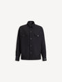 Wool twill overshirt