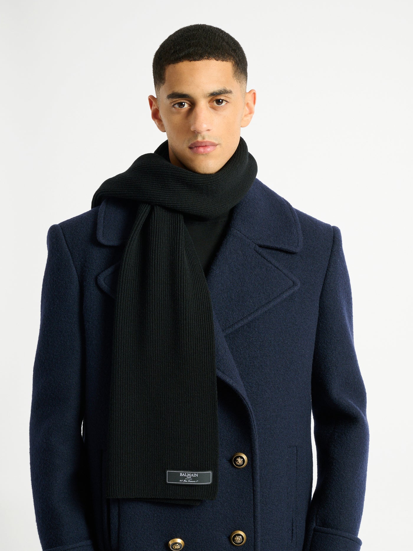 Balmain Paris wool scarf