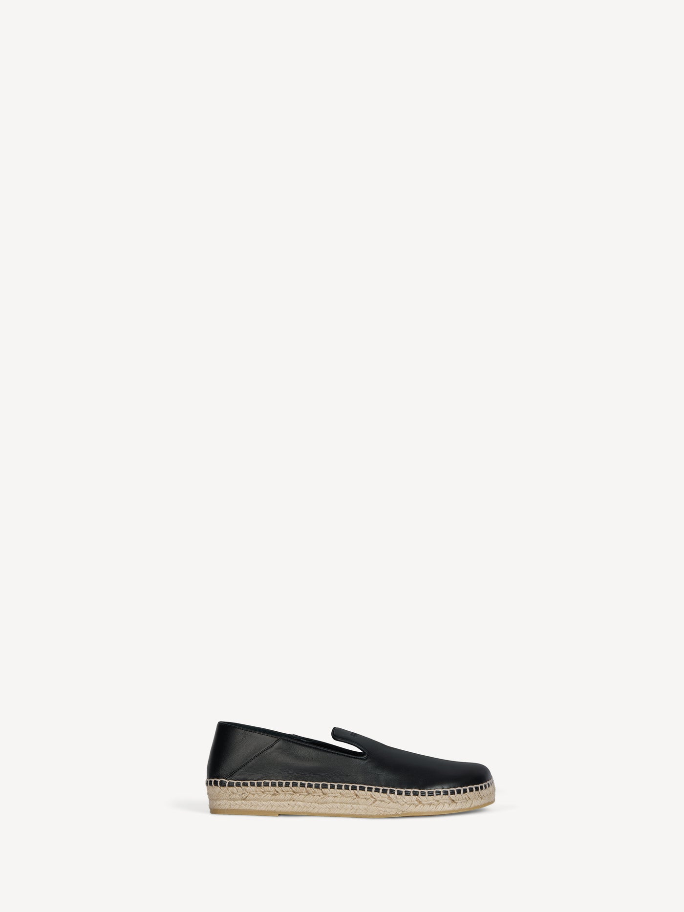 Smooth leather espadrilles