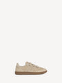 Balmain Swan trainers in smooth leather and suede