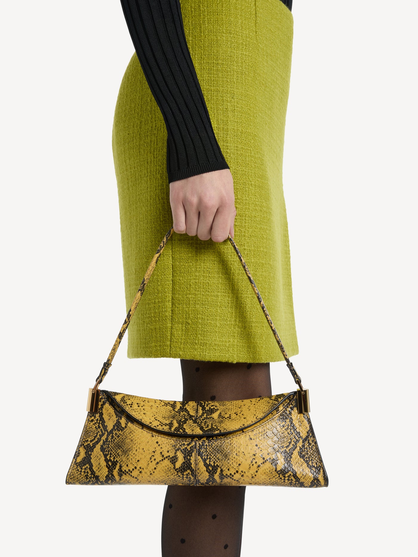 64-83 small bag in python-effect leather
