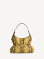 SPHYNX medium bag in python-effect leather