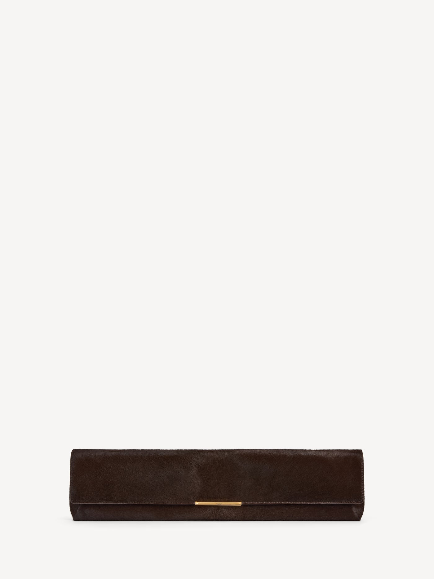 LONG CLUTCH bag in pony-effect leather