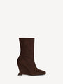Wedge ankle boots in suede