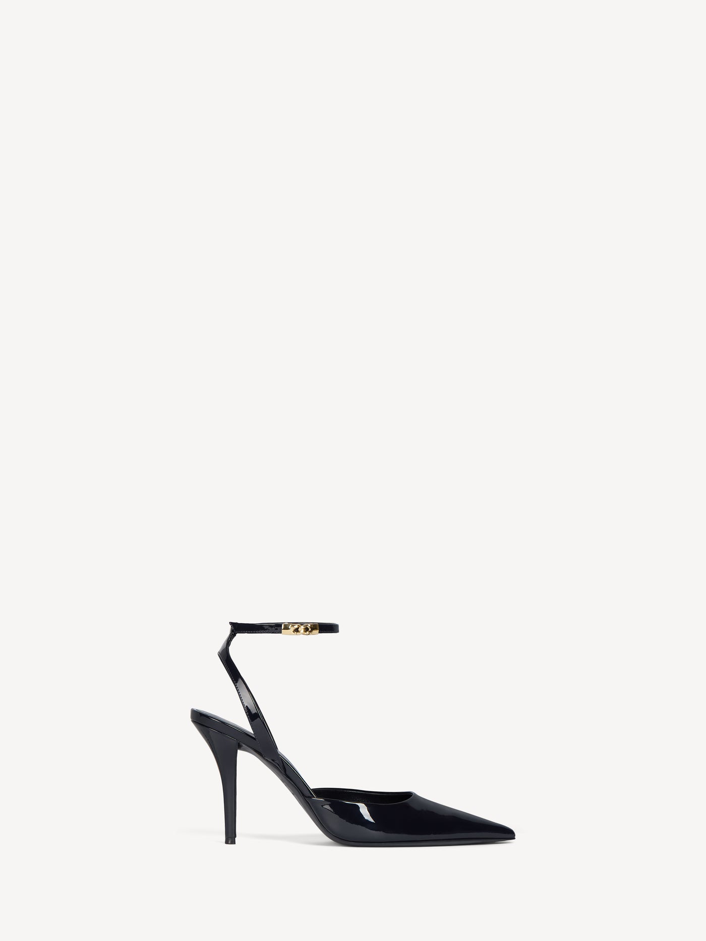 Patent leather strappy pumps