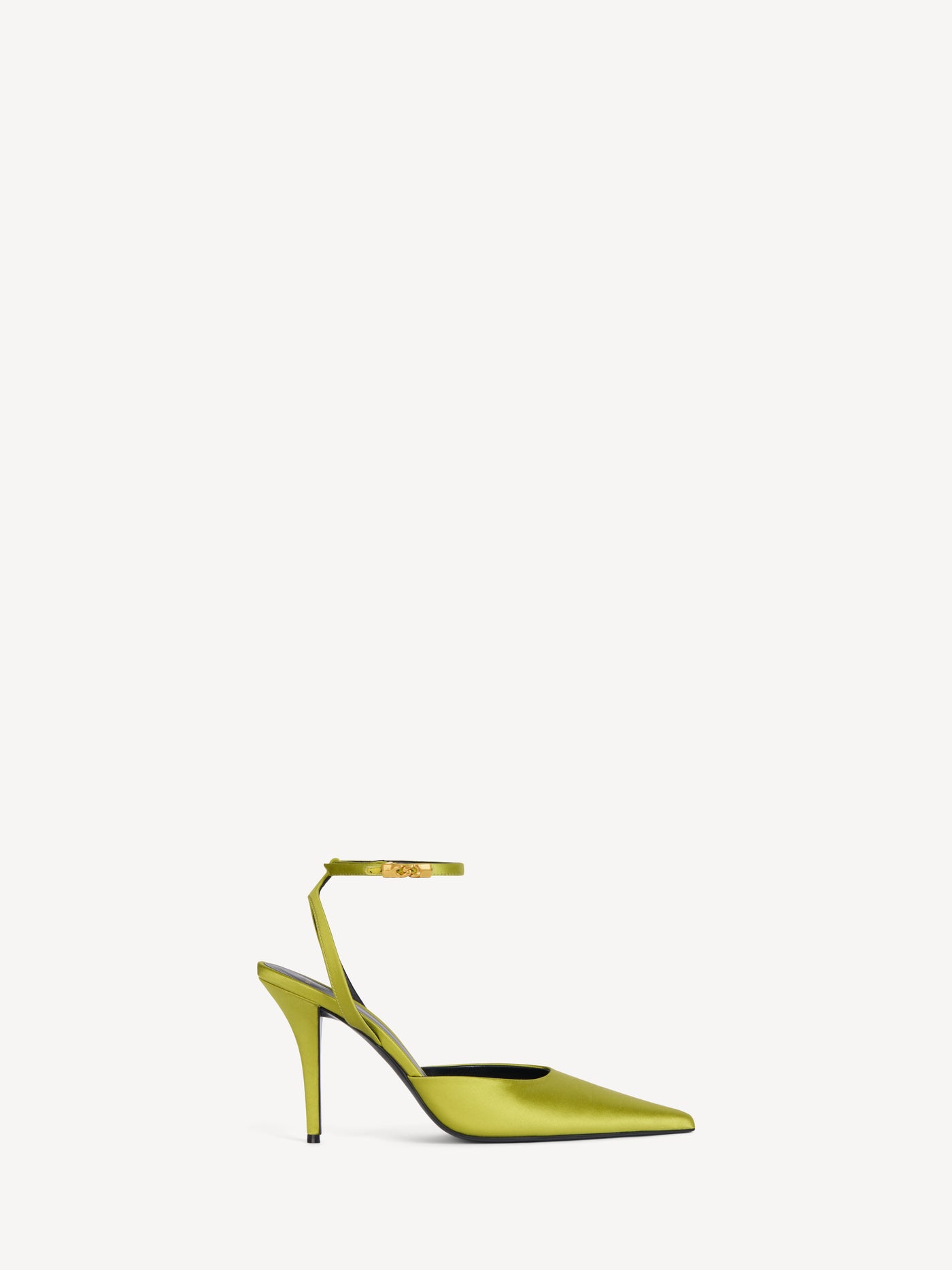 Satin strappy pumps