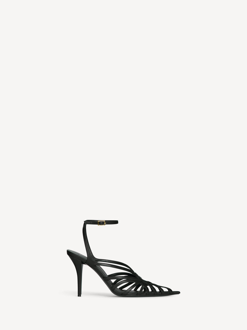Smooth leather Cage sandals