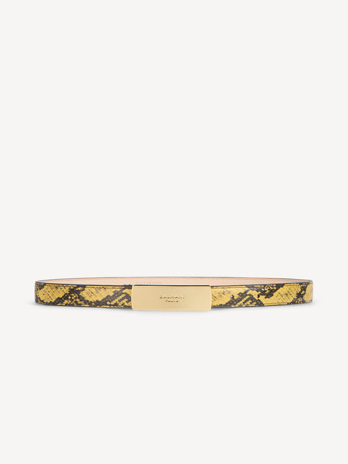 Balmain belt in python-effect leather