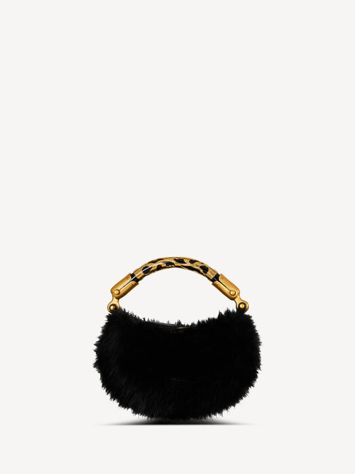 Mini Ebene bag in faux fur