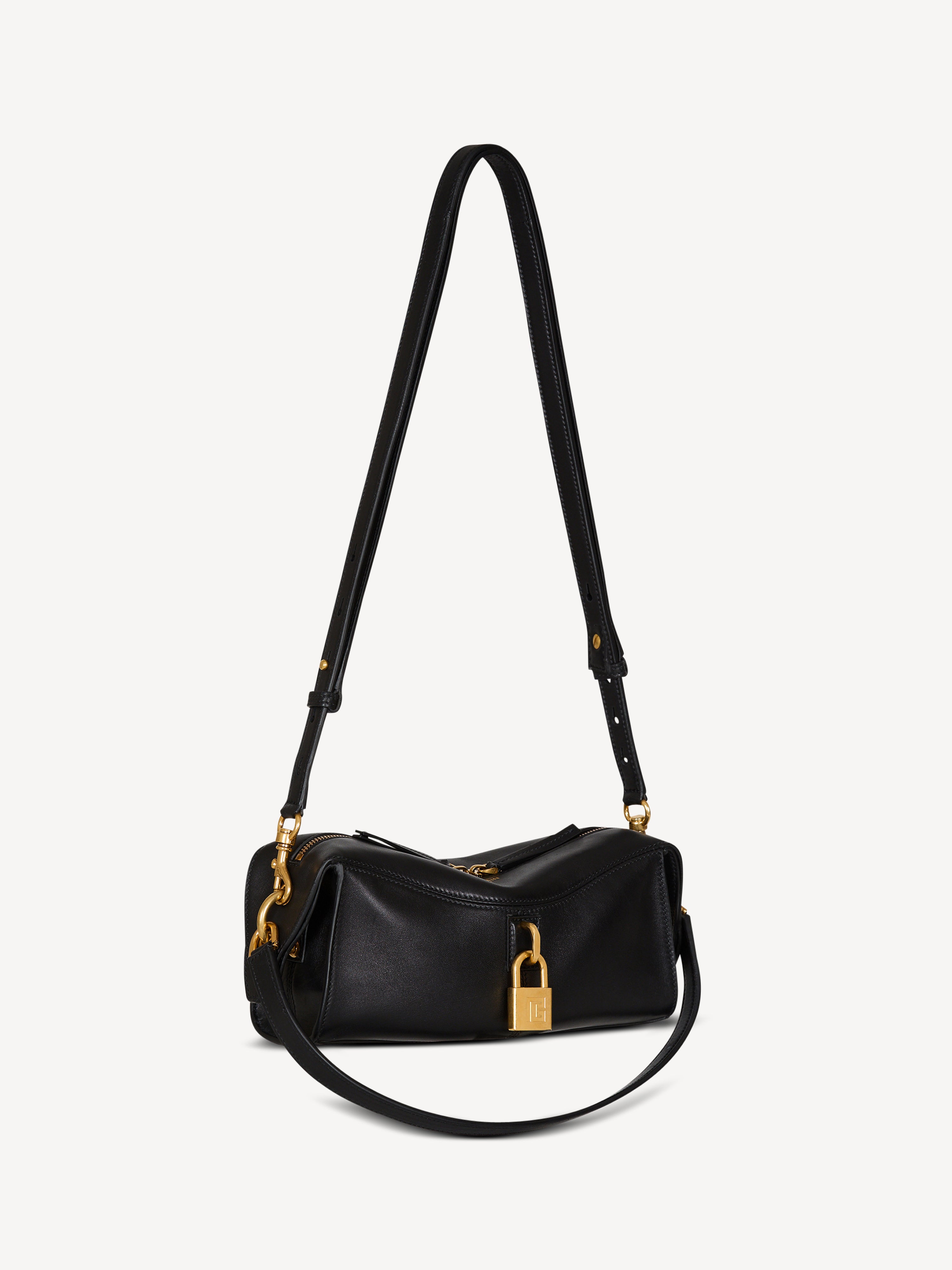 Small Pulse bag in smooth leather black - Women | BALMAIN