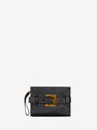 Anthem smooth leather clutch