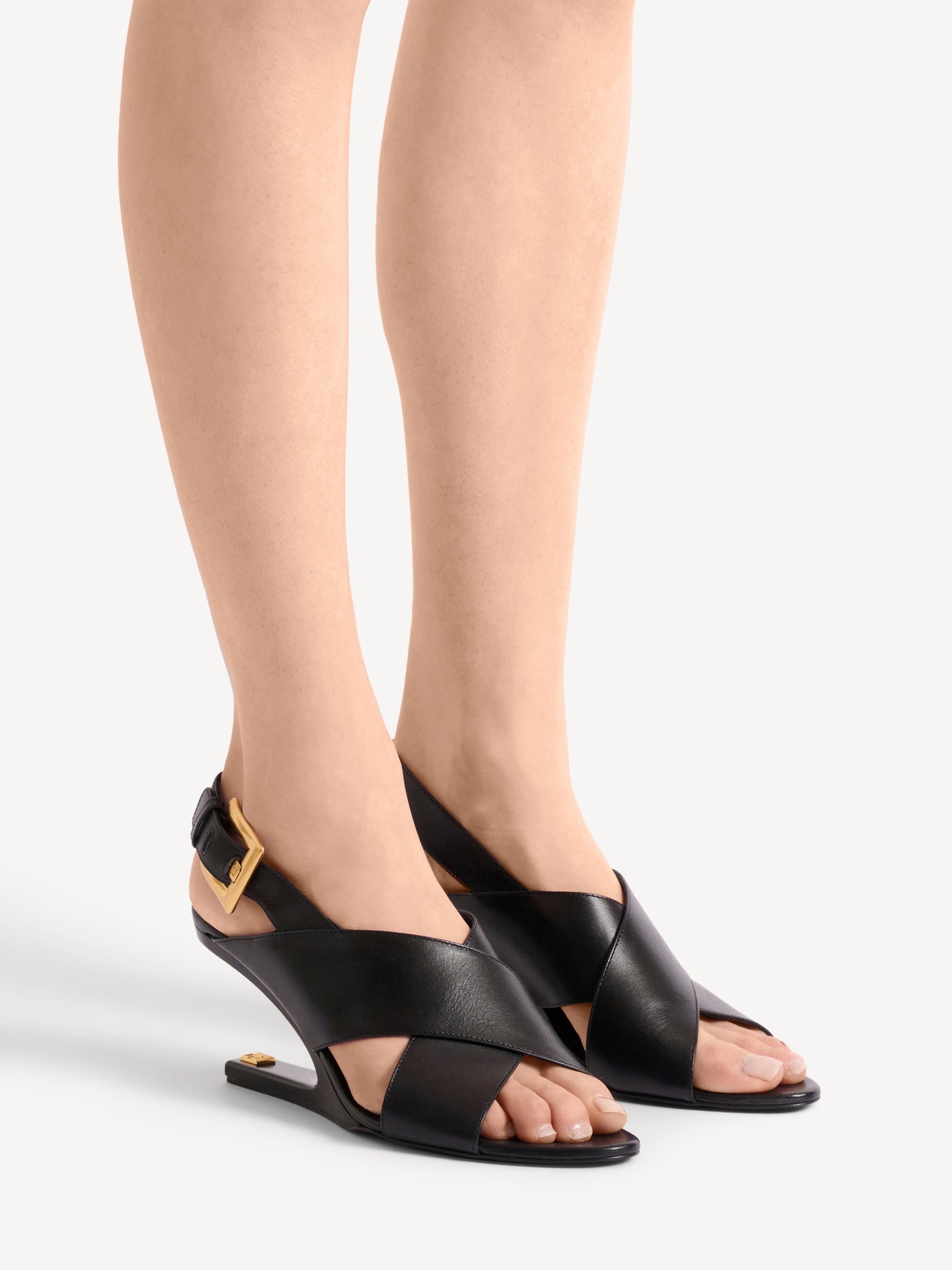 Anthem No Wedge smooth leather sandals