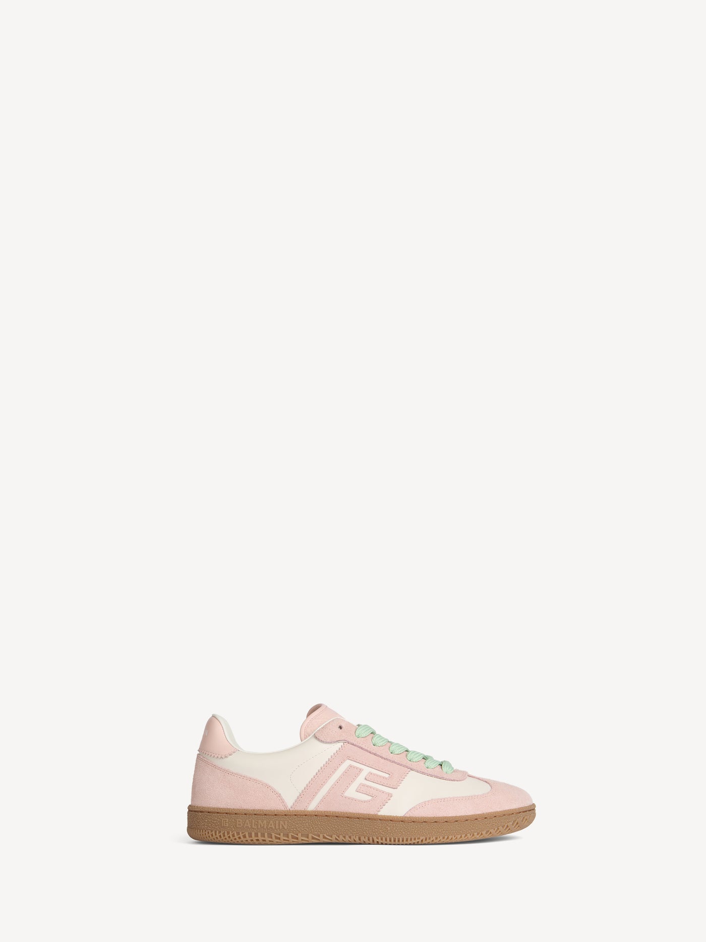 Balmain Swan trainers in smooth leather and suede