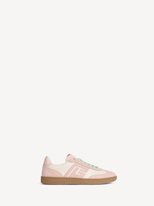 Balmain Swan trainers in smooth leather and suede