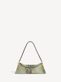 64-83 small bag in python-effect suede